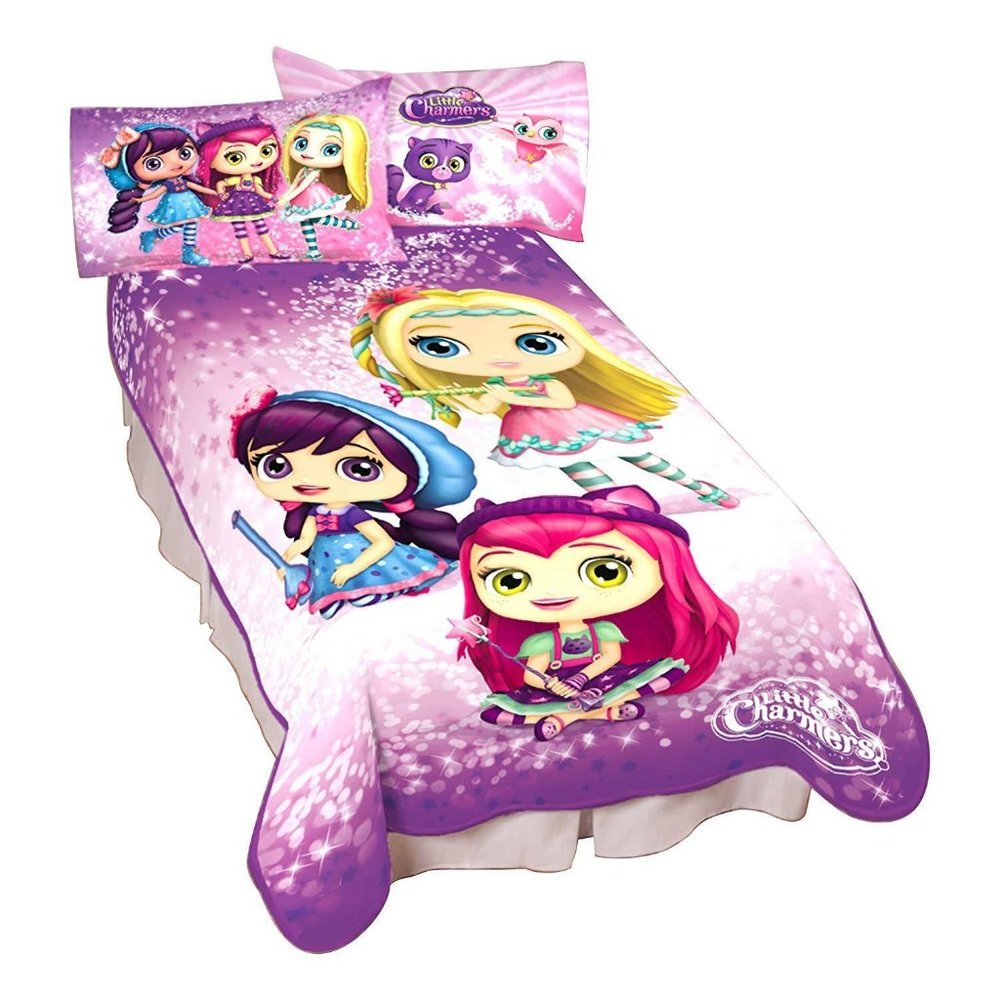 Little Charmers Sparkle Up Plush Blanket Twin